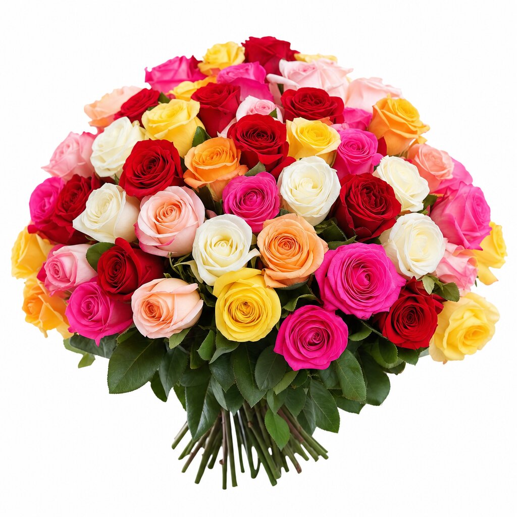 Mixed Colour Roses — 混色玫瑰花束
